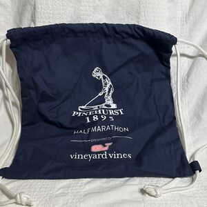 Vineyard Vines Navy Drawstring Backpack